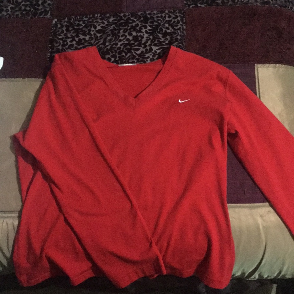 Red Nike long sleeve